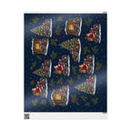 Christmas Santa & Christmas Tree Wrapping Paper