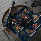 Christmas Santa & Christmas Tree Wrapping Paper