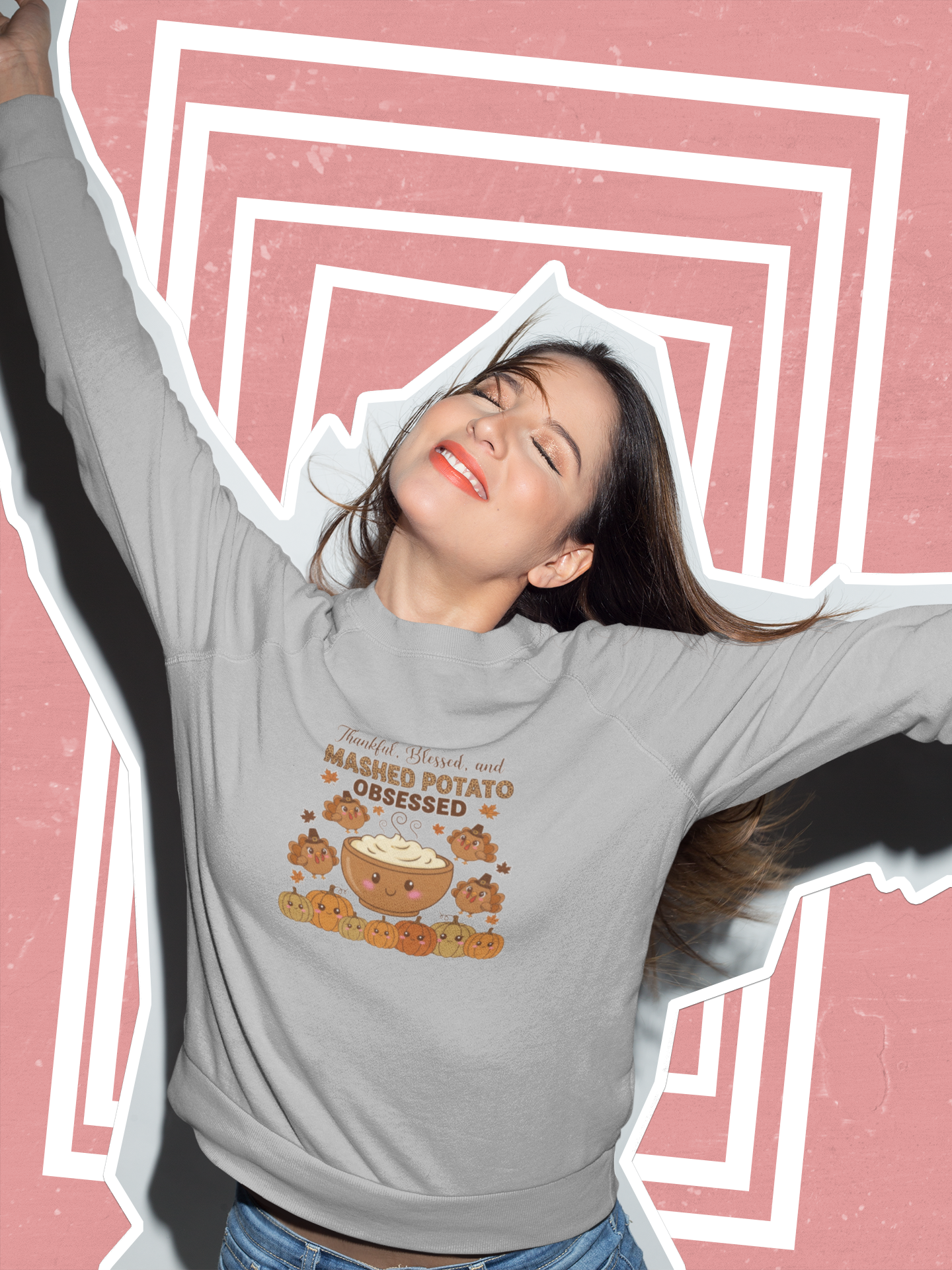 Thankful Blessed Mashed Potato Obsessed Shirt
