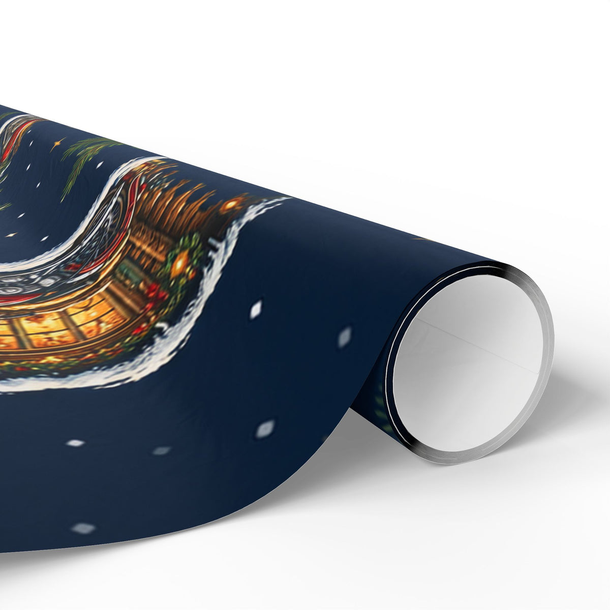 Christmas Santa & Christmas Tree Wrapping Paper