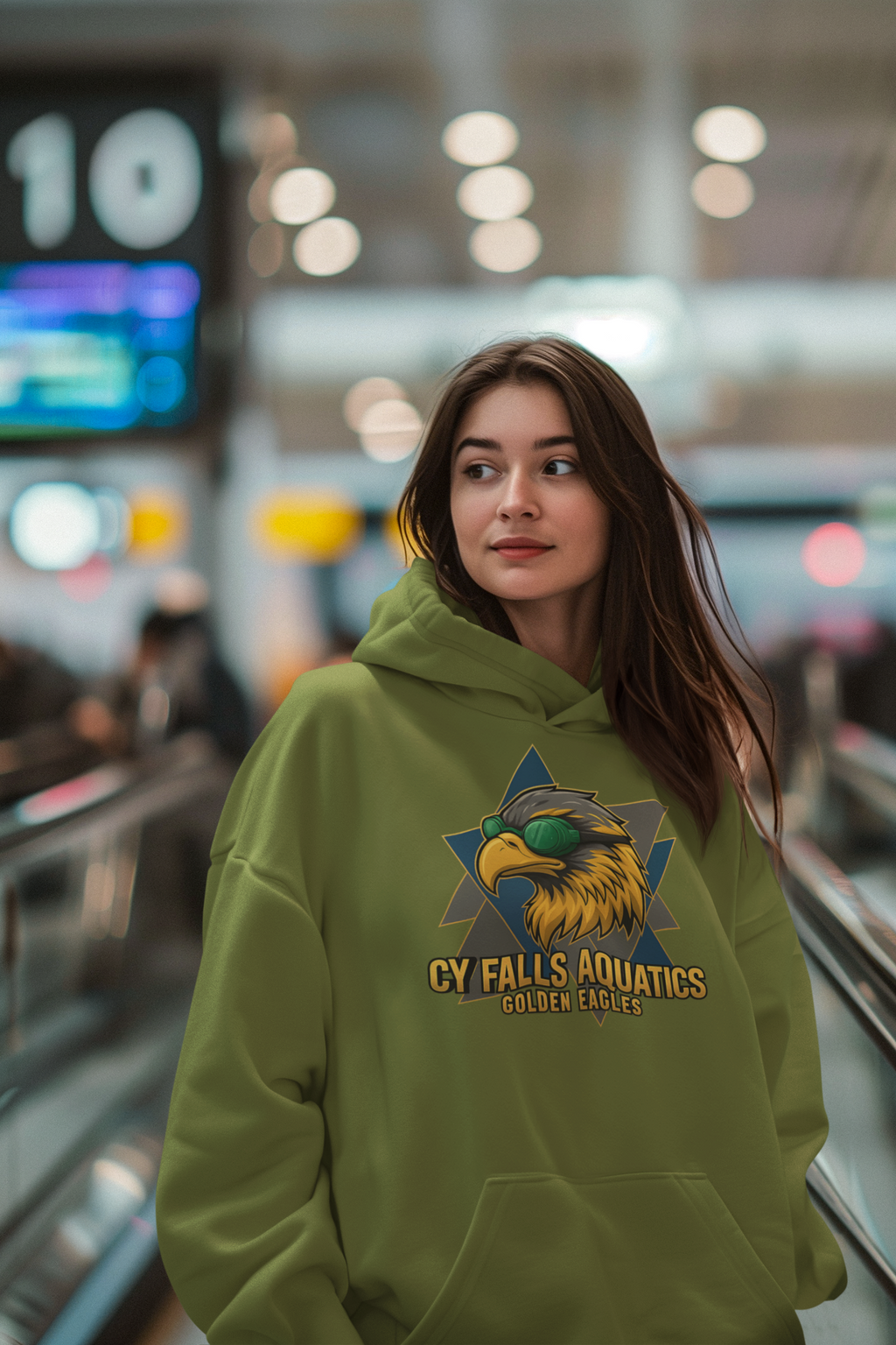 CY Falls Eagles Swim Team Hoodie