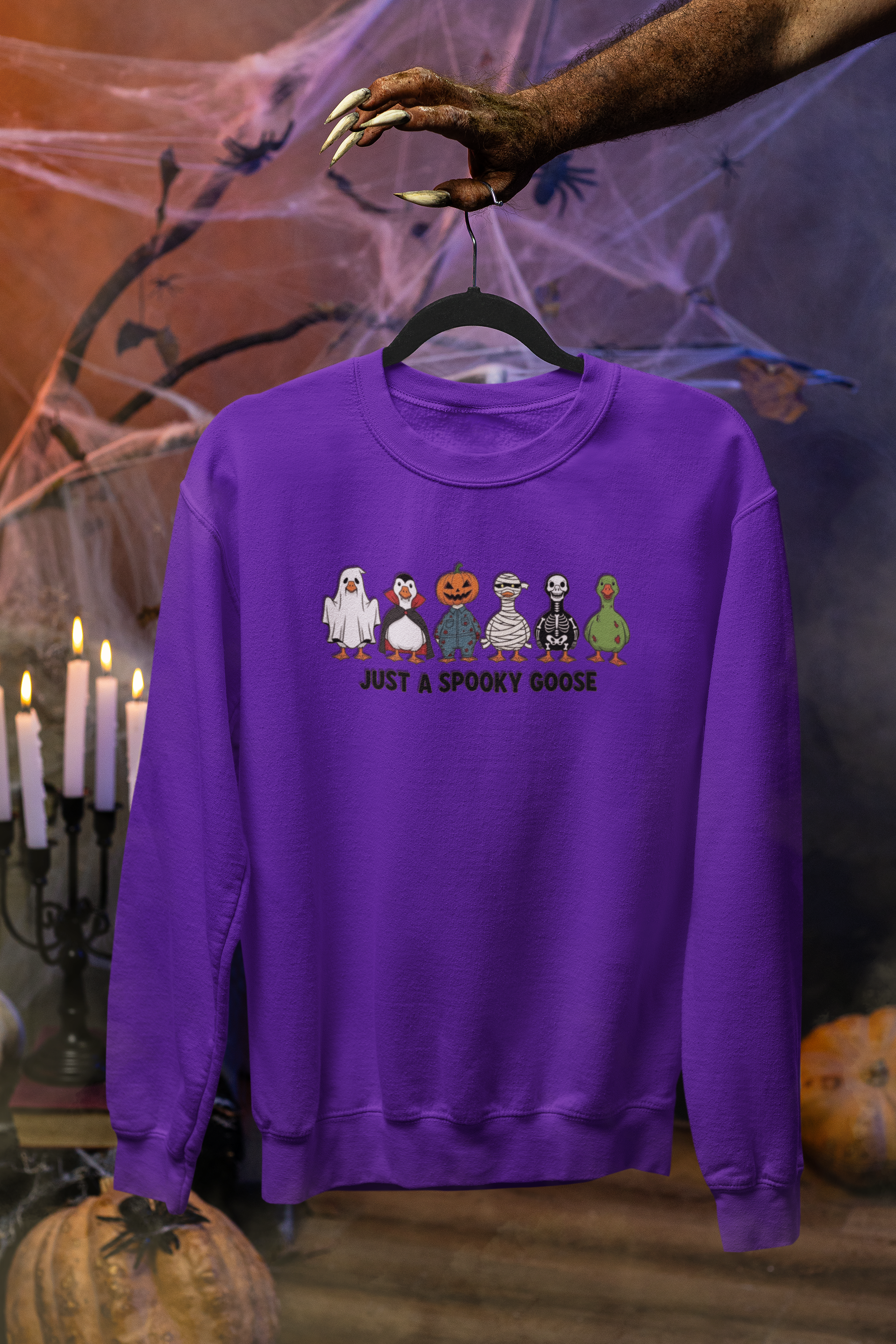 Just a Spooky Goose Sweatshirt