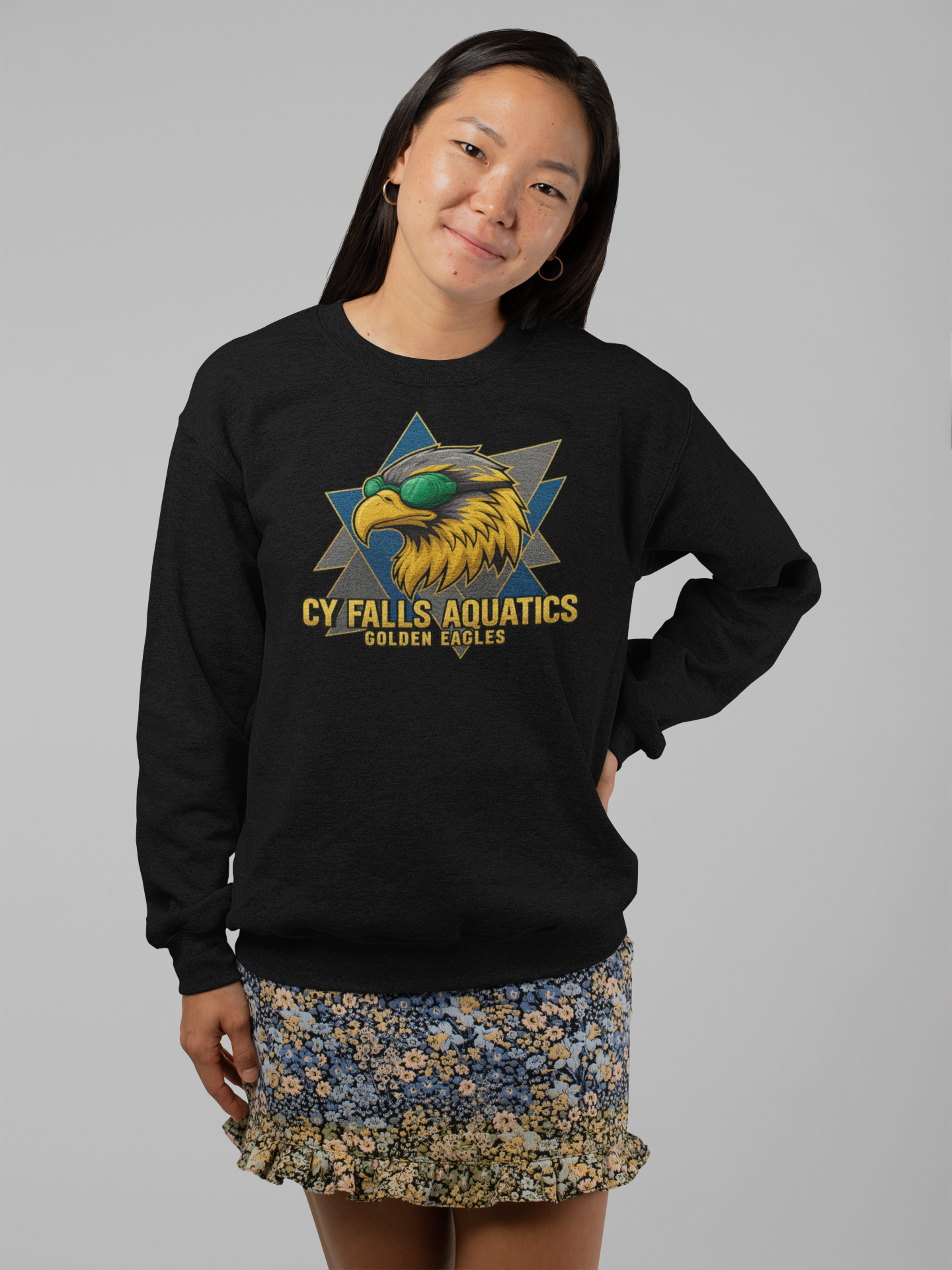 CY Falls Eagles Swim Team Sweatshirt