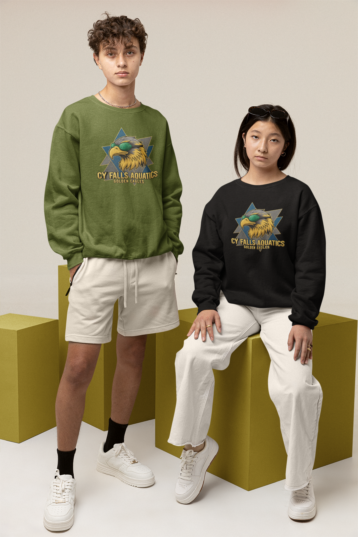 CY Falls Eagles Swim Team Sweatshirt