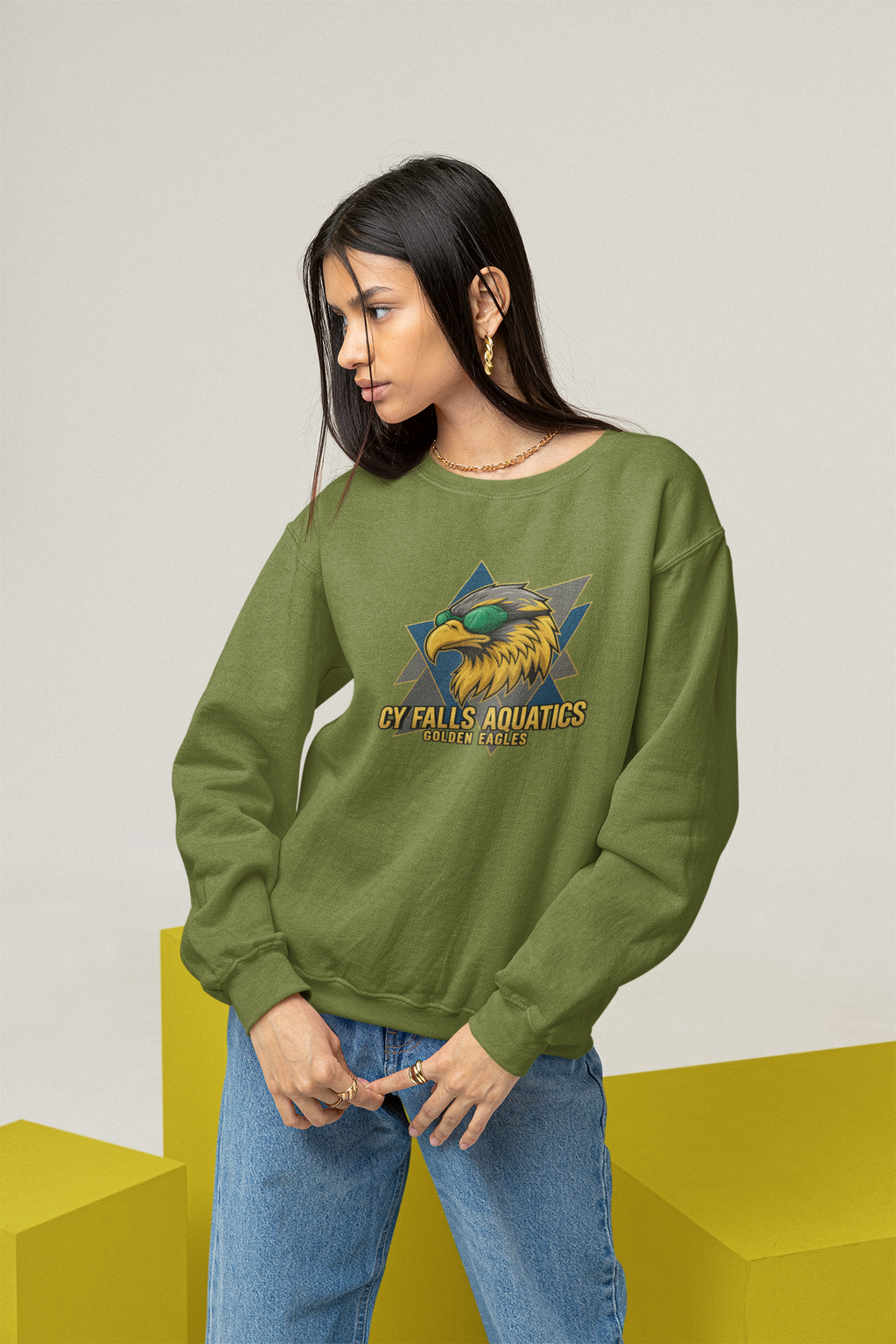 CY Falls Eagles Swim Team Sweatshirt