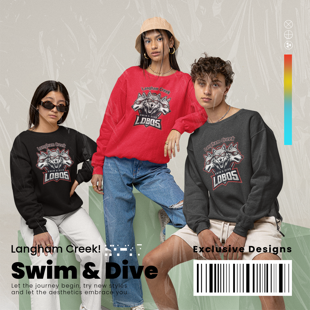 Langham Creek Swim & Dive Team Sweatshirt