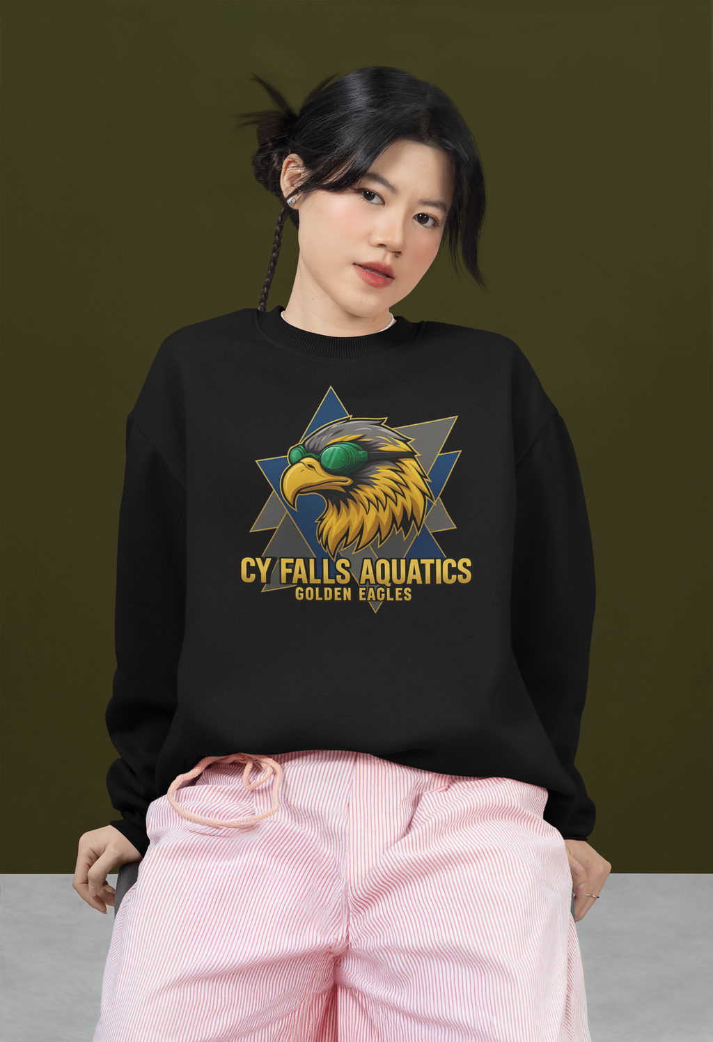 CY Falls Eagles Swim Team Sweatshirt