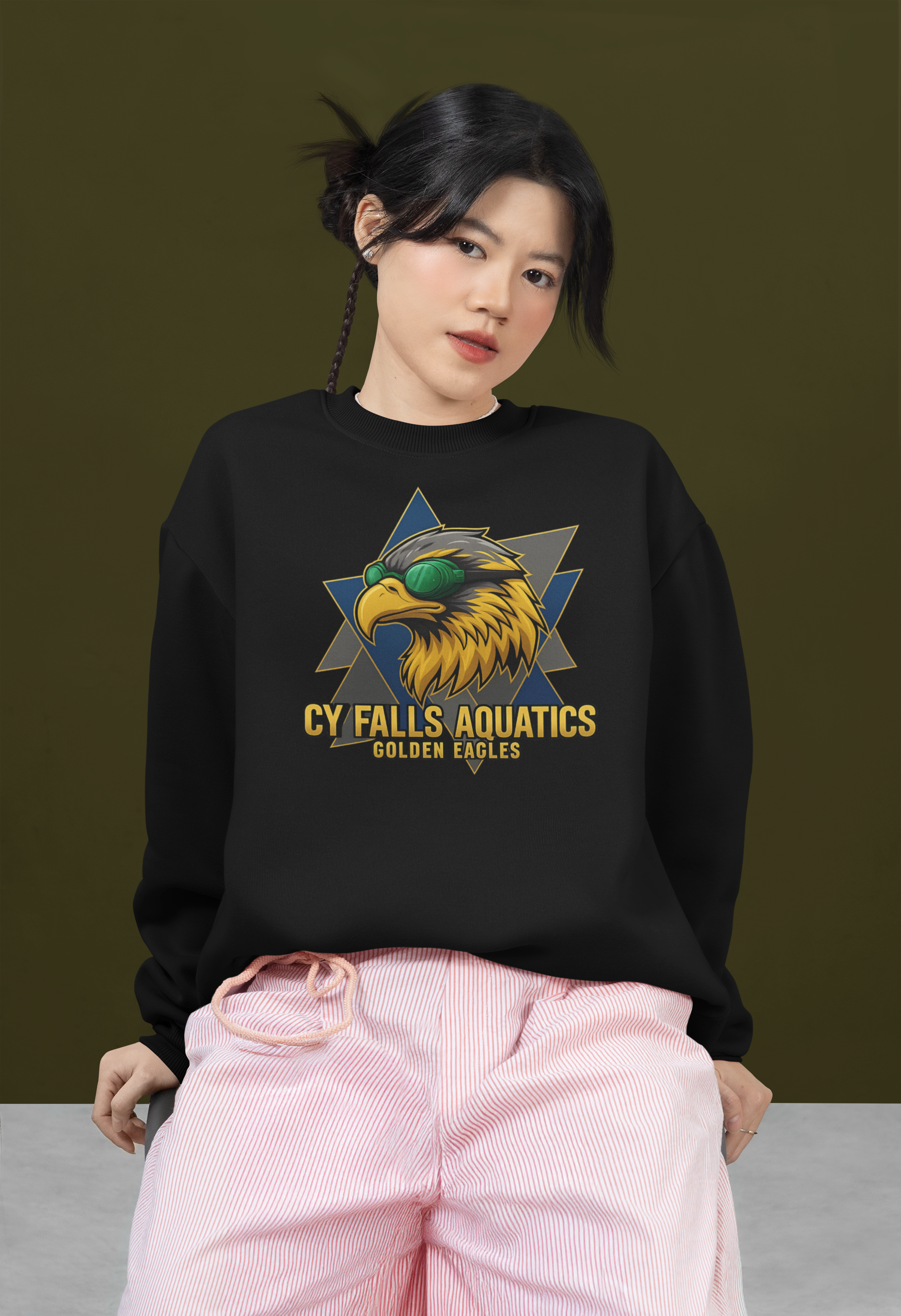 CY Falls Eagles Swim Team Sweatshirt