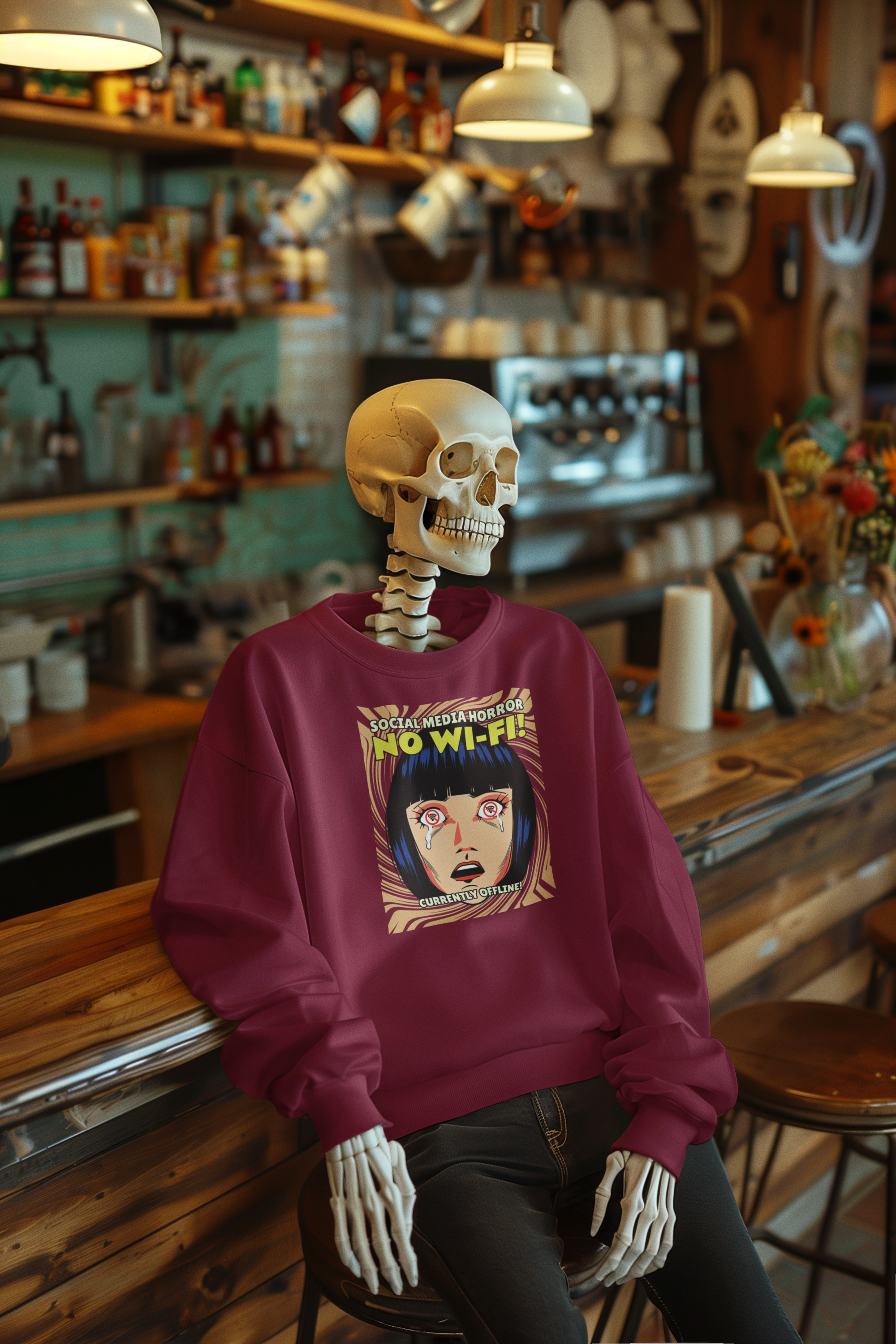 Social Media Horror Sweatshirt