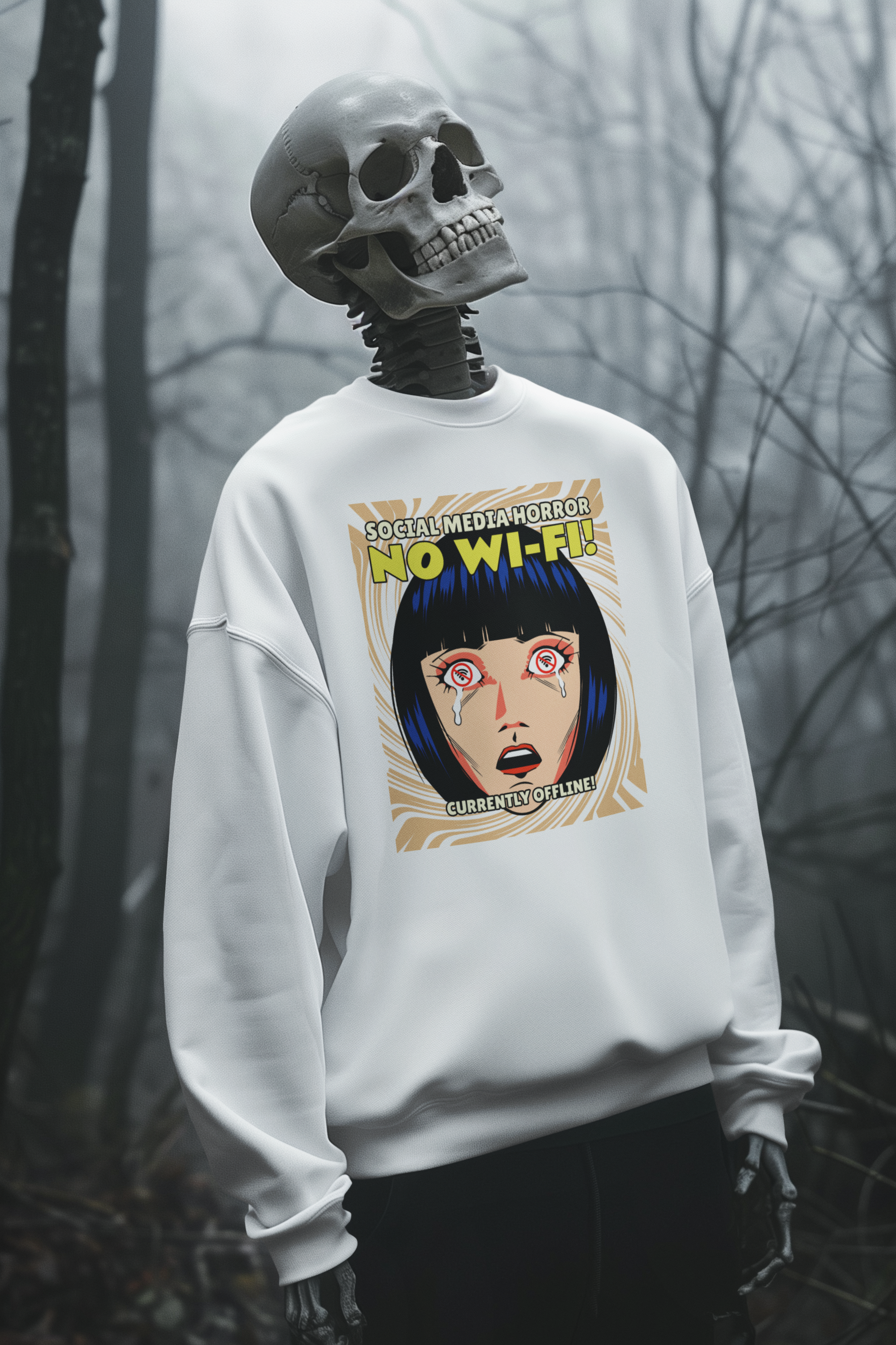 Social Media Horror Sweatshirt